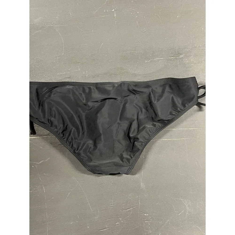 NWoT Catalina Women's Side‎ Tie Bikini Bottom Swimsuit Black Size Medium (8/10)